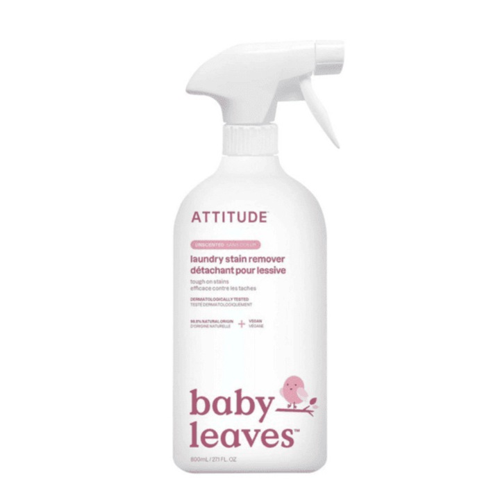 Solutie pete pentru haine copii Attitude, spray, 800 ml, hipoalergenic, fara substante chimice periculoase
