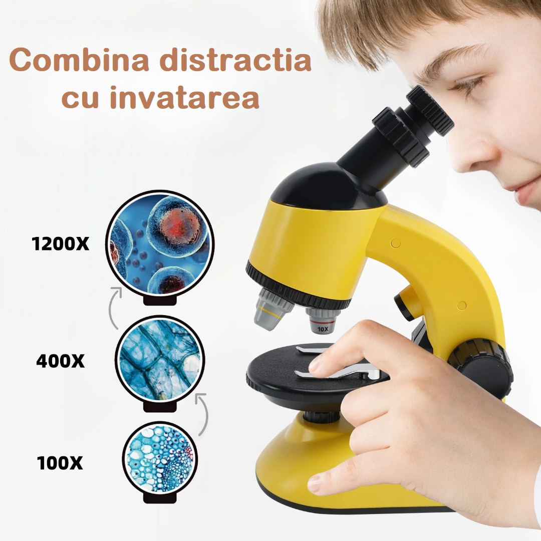 Set Microscop pentru Copii Multifunctional si Educativ