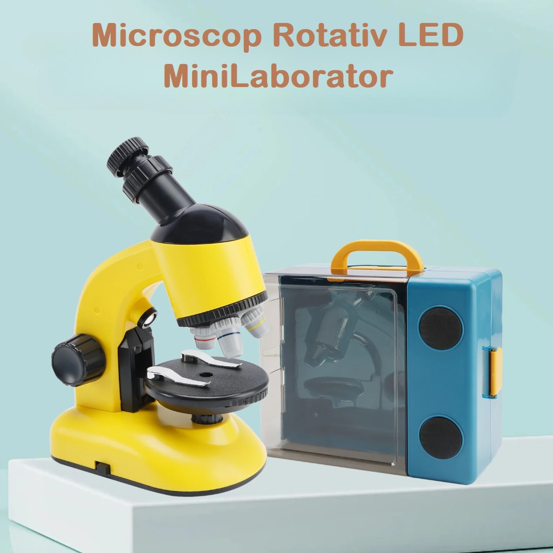 Set Microscop pentru Copii Multifunctional si Educativ