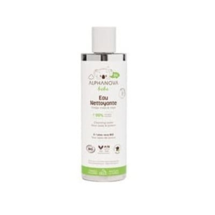 Apa micelara pentru curatarea pielii delicate a copiilor Alphanova Bebe, 200 ml, fara parabeni, cu musetel si aloe