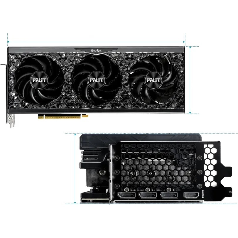 Placa video Palit GeForce RTX 4070 Ti SUPER GameRock OmniBlack