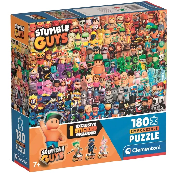 Clementoni: Stumble Guys lehetetlen puzzle - 180 darabos