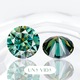 Inel Una Vida Mauritius Diamant Moissanite Verde 1ct, Marime 54mm