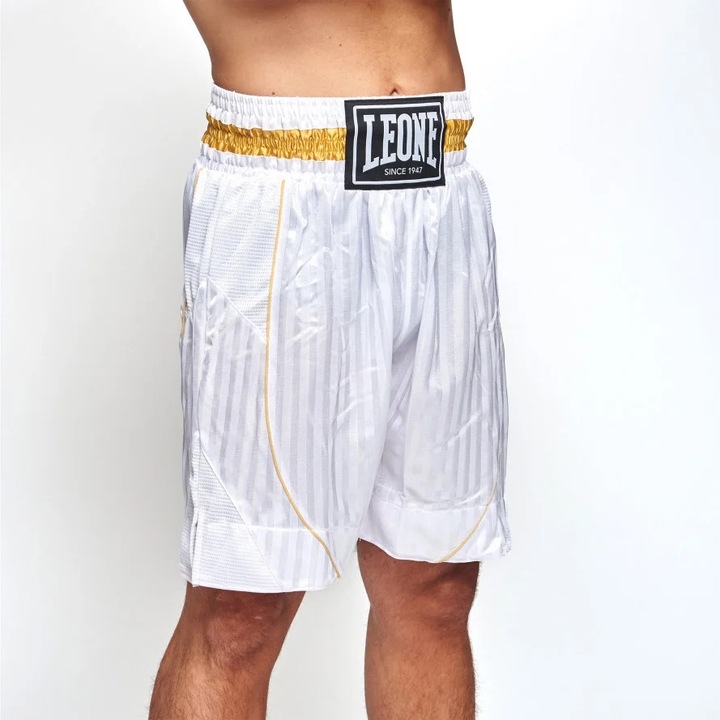 Short Leone Boxing Premium Alb, Alb