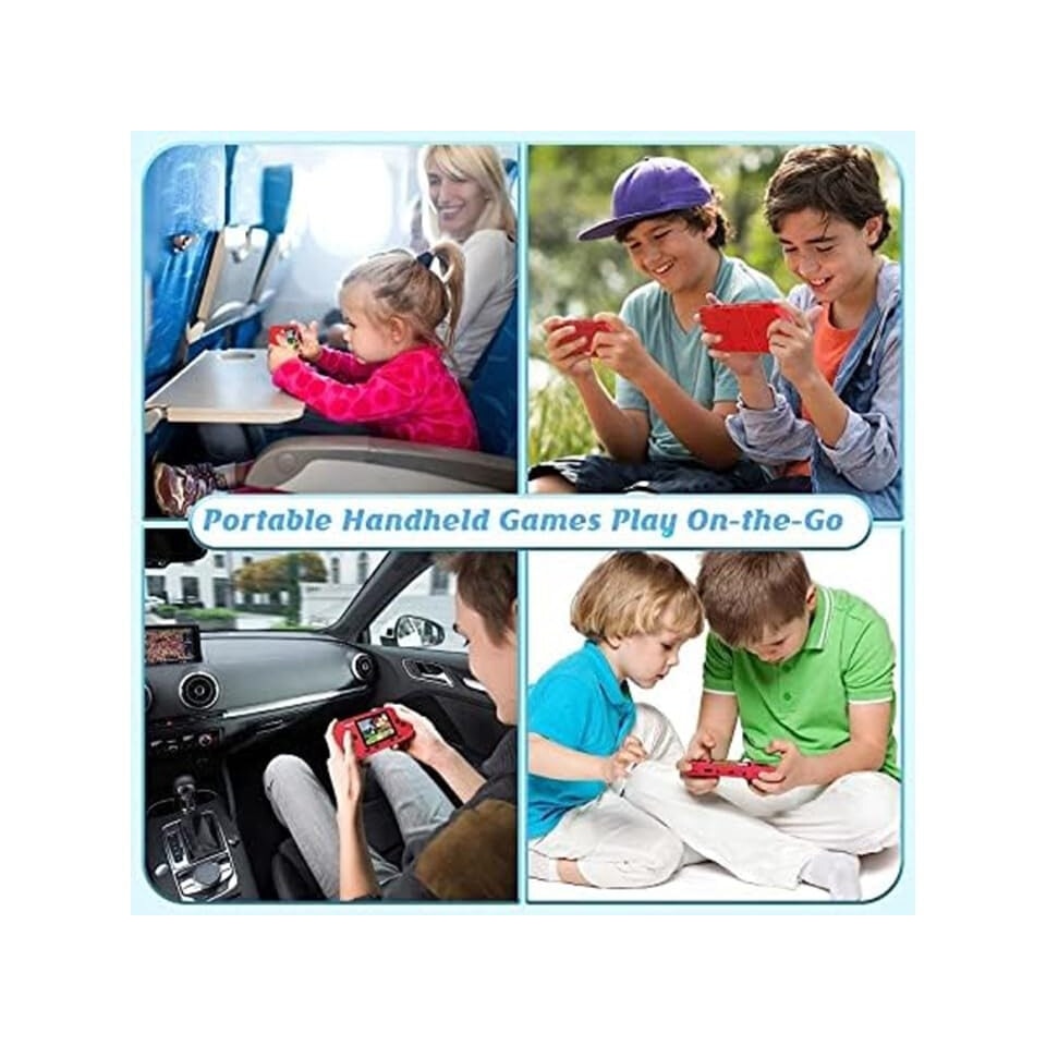 Consola Retro Jocuri Portabila PVP Station game cu 2 Card Jocuri verde pal