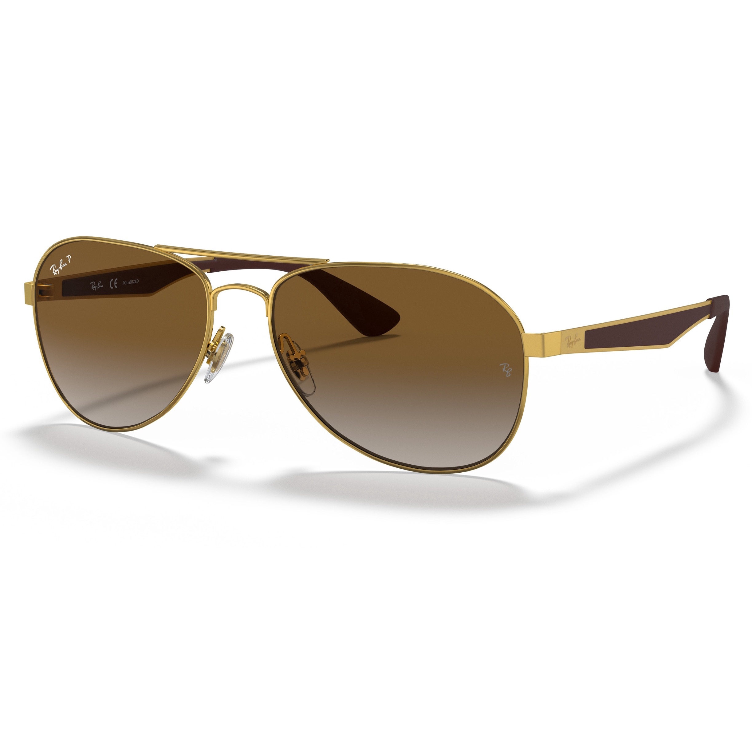 Ray Ban, Ochelari de soare aviator Active, Auriu, 61-16-145