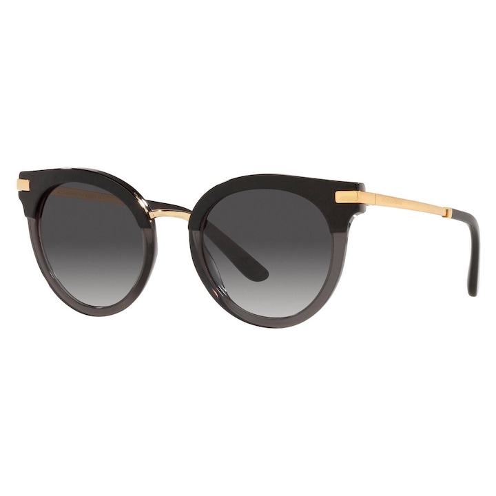 Dolce & Gabbana, Ochelari de soare cat-eye cu lentile in degrade, 50-22-140, Negru