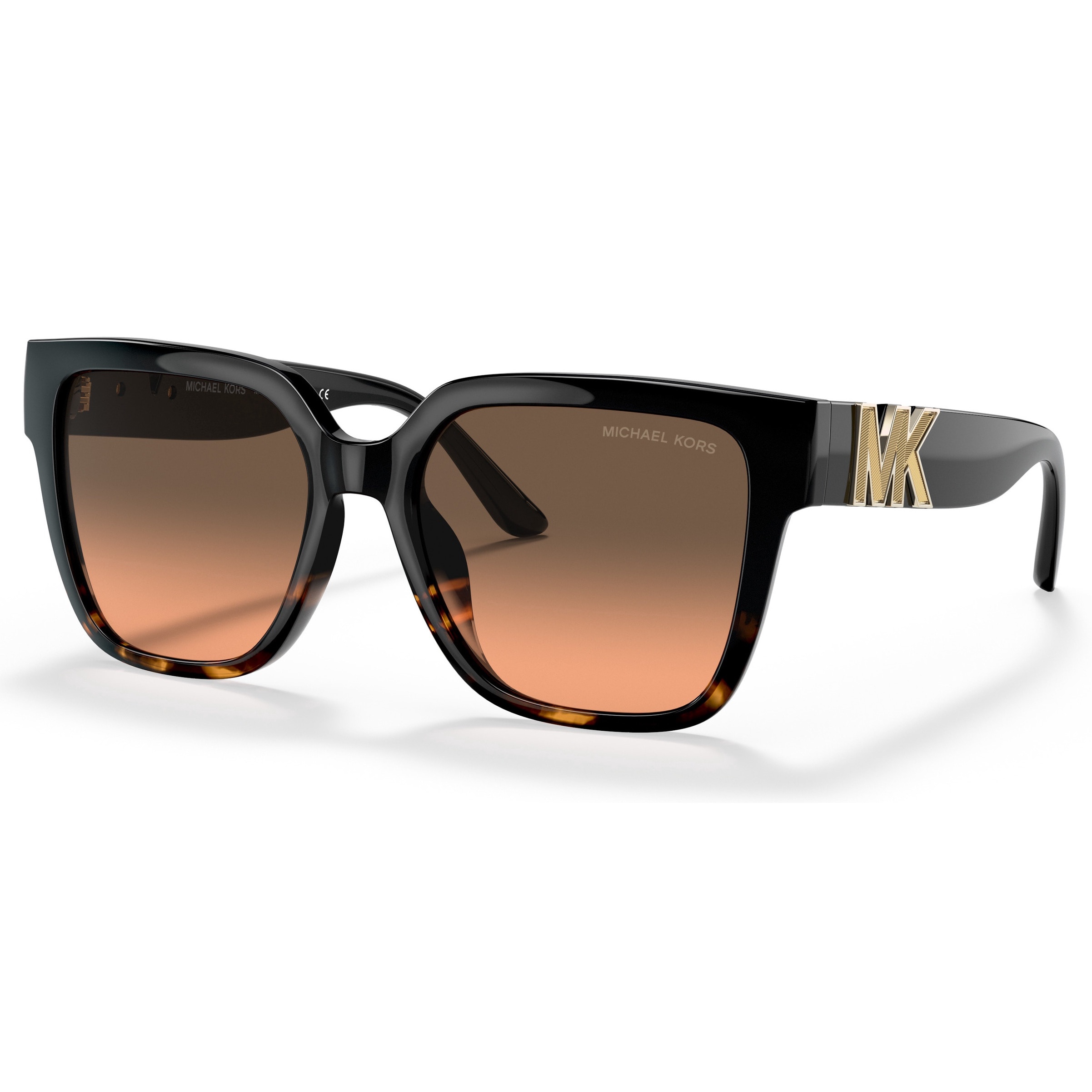 Michael, Ochelari de soare cu logo Karlie, Maro inchis, Negru, 54-17-140