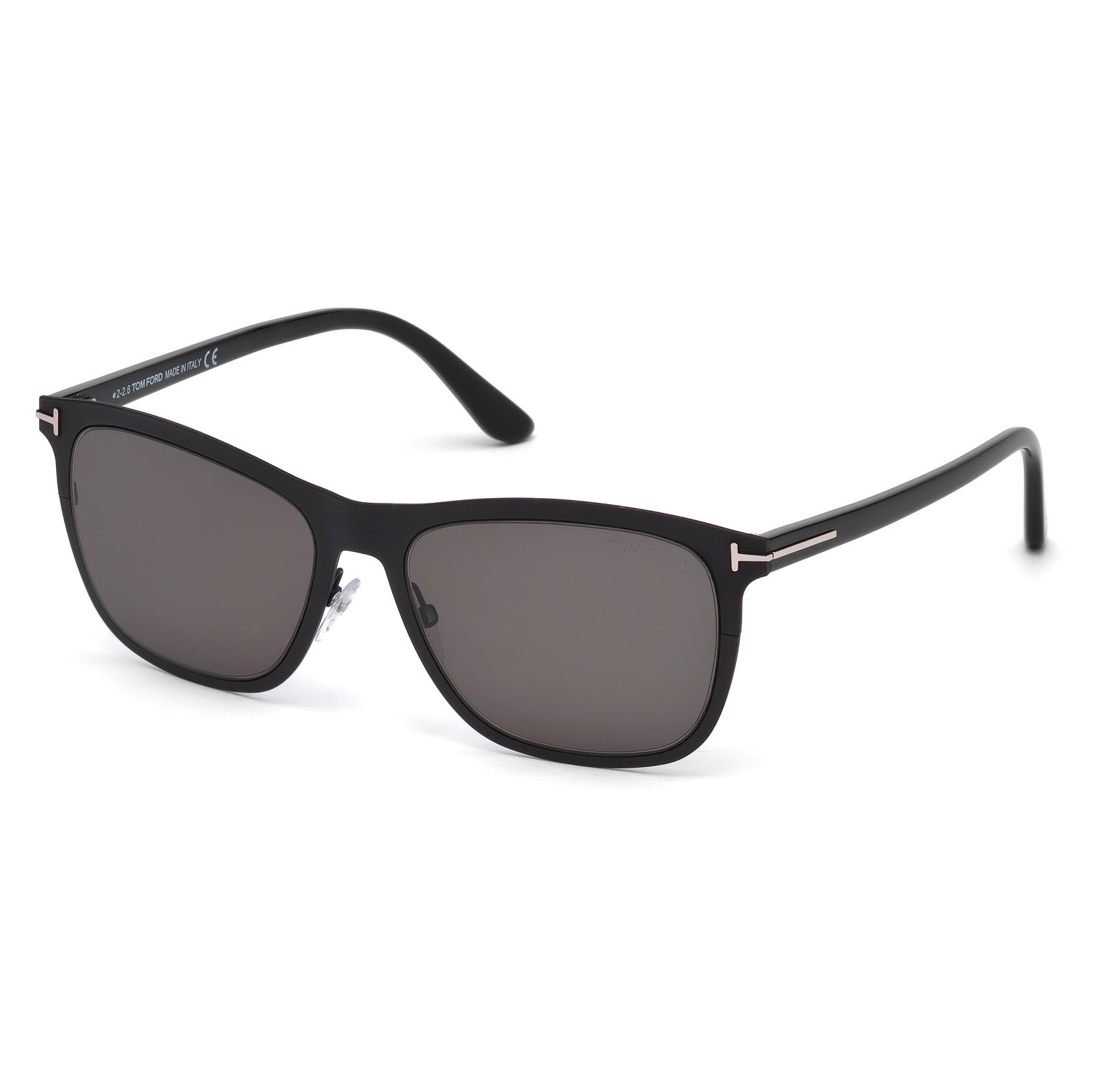 Tom Ford, Ochelari de soare cu logo, Negru, 55-17-145