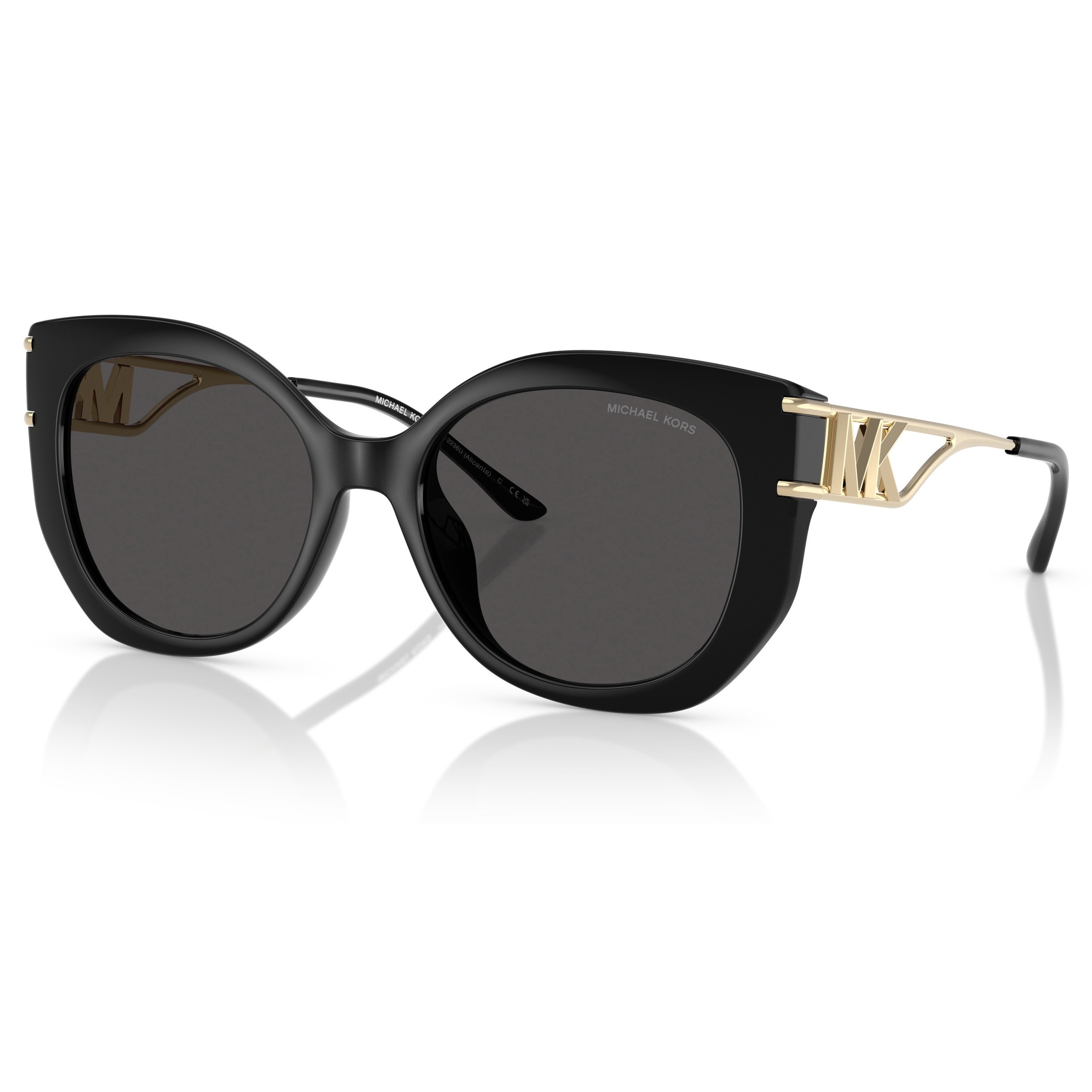 Michael Kors, Ochelari de soare cu logo Vintage, Negru, 53-18-140