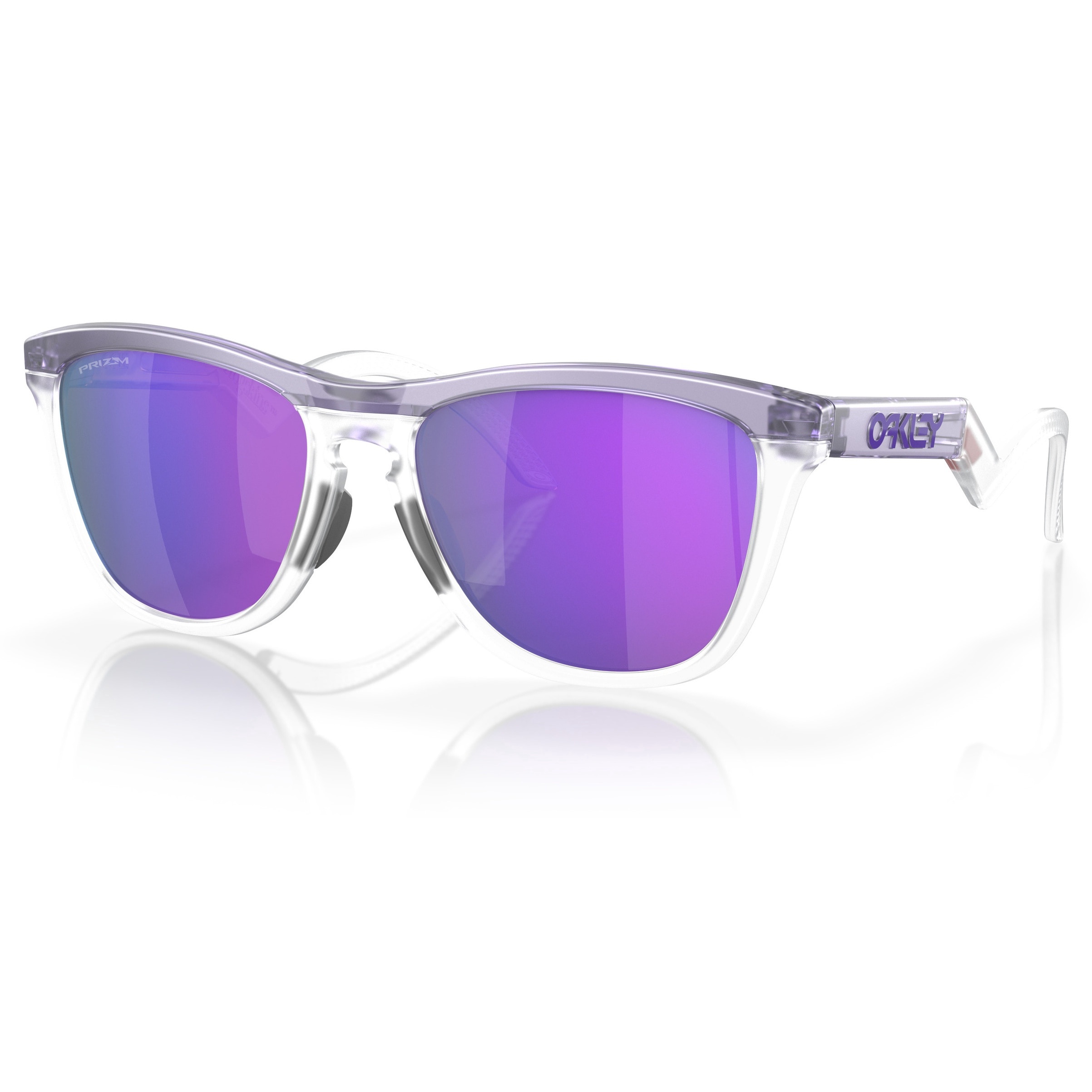 Oakley, Ochelari de soare cu lentile oglinda, Violet, 55-14-135