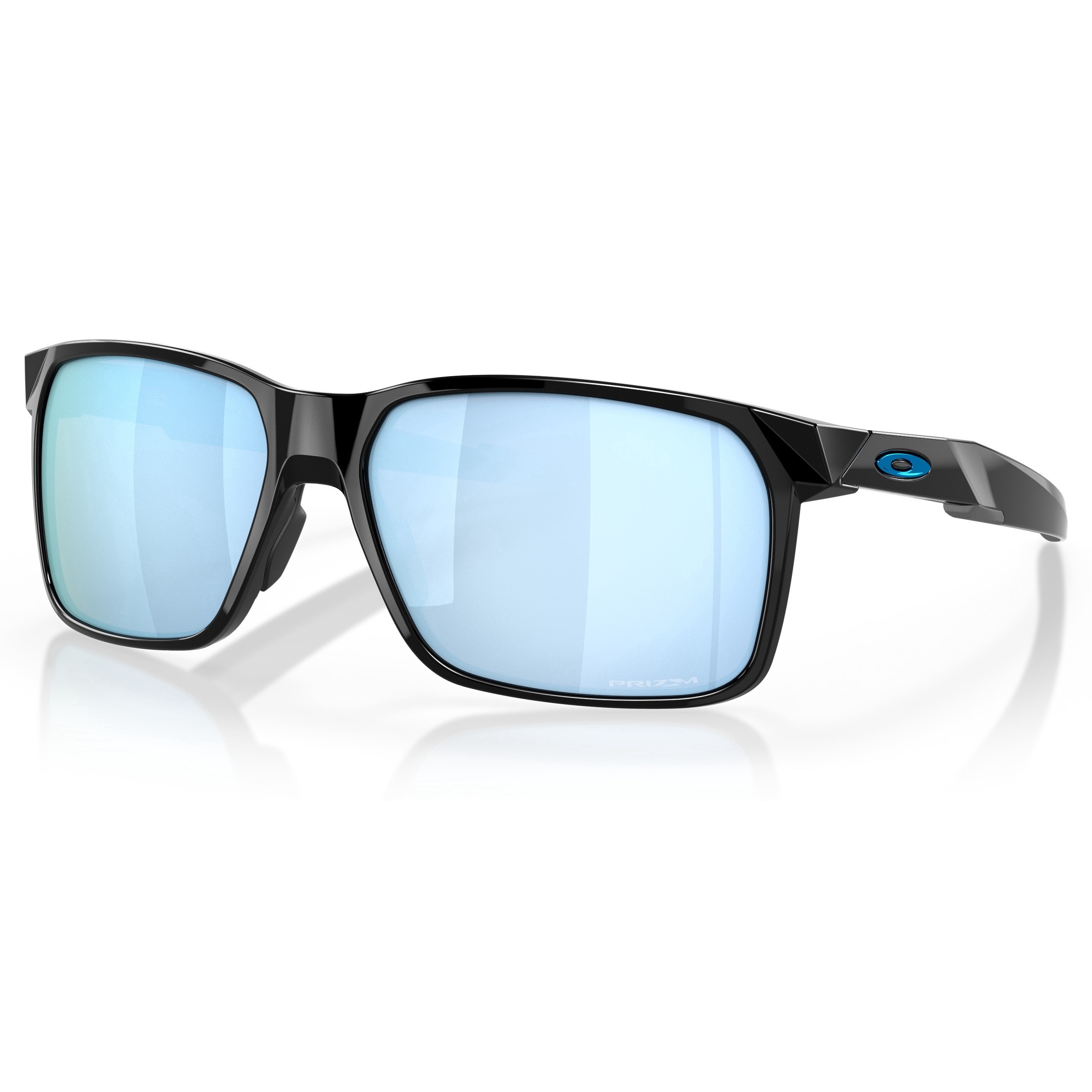 Oakley, Ochelari de soare patrati cu lentile uni, Negru, 59-15-135