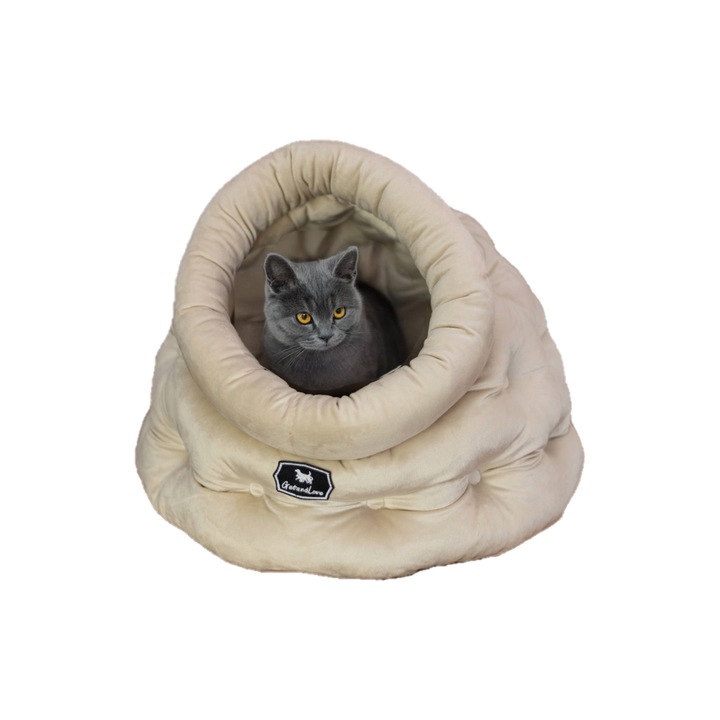 Culcus animale GetandLove Cat Cave, 50cm, bej, OEKO-TEX®