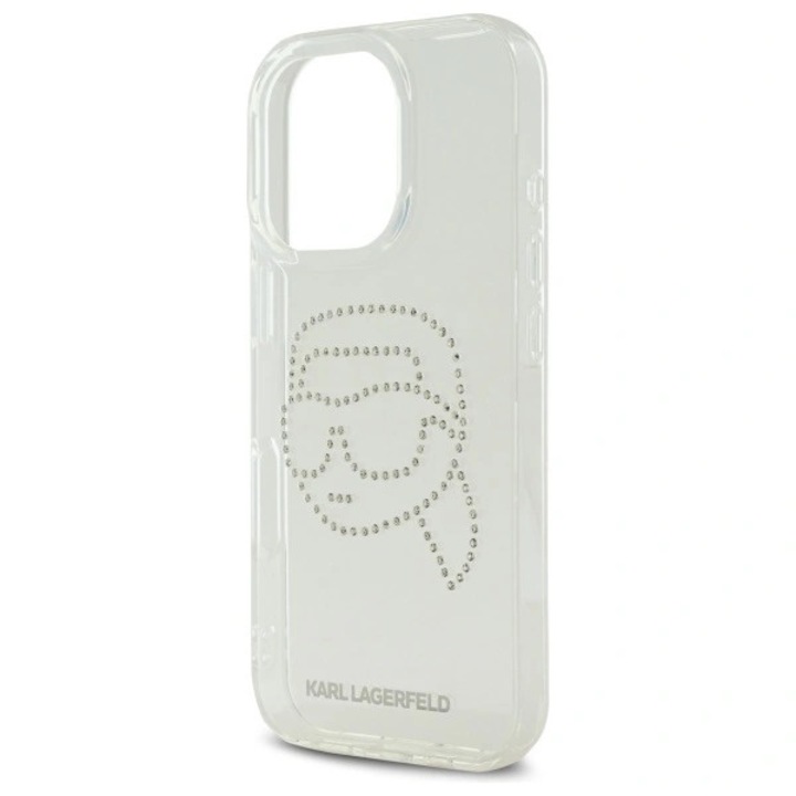 Karl Lagerfeld IML telefontok, átlátszó, iPhone 16 Pro Max-hoz, TPU/PC anyagból