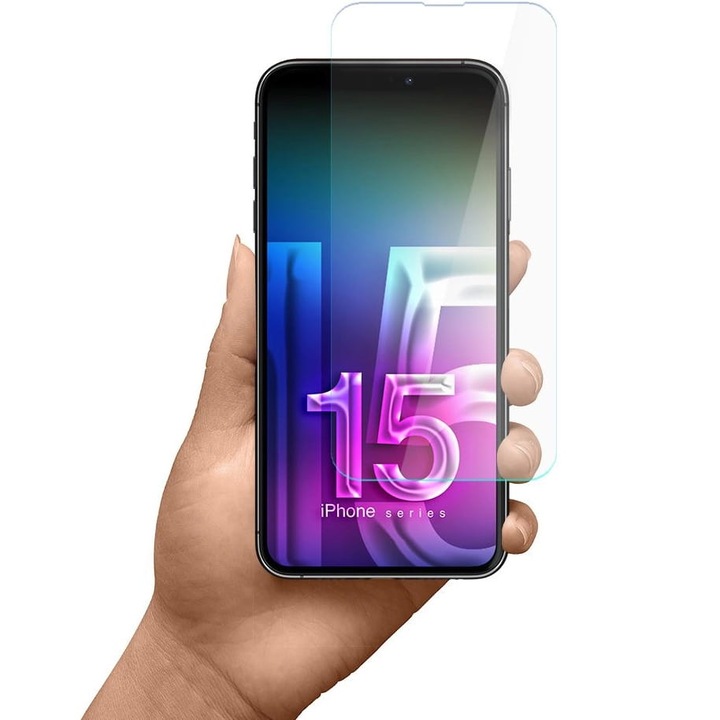 Sticla 3mk FlexibleGlass Pro pentru iPhone 15, transparenta