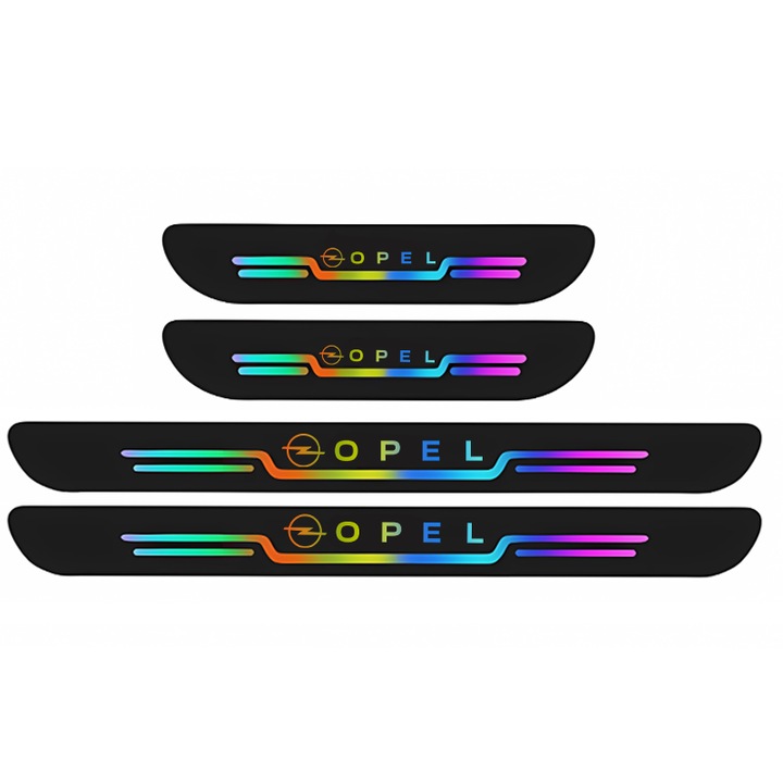 Комплект от 4 броя протектори за прагове Opel Laser, за аксесоари Opel Corsa Astra Mokka Grandland Crossland Zafira