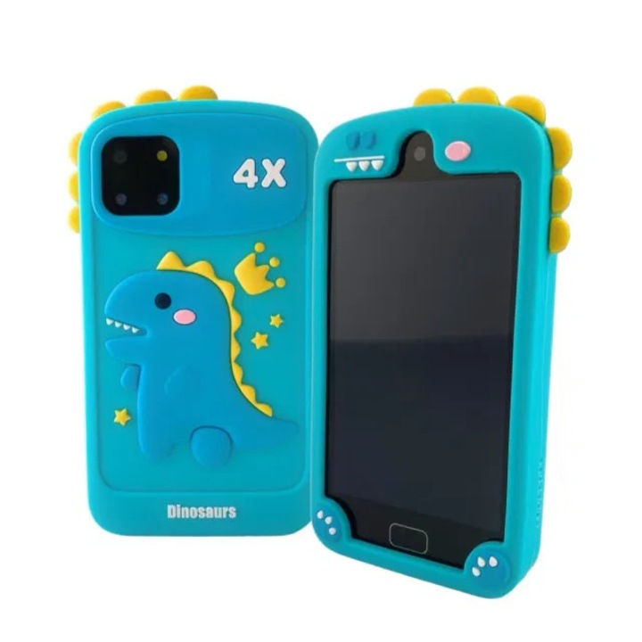 Smartphone copii jucarie educativa video foto 32gb TF card rezolutie 480*800 display 10cm, Bleu