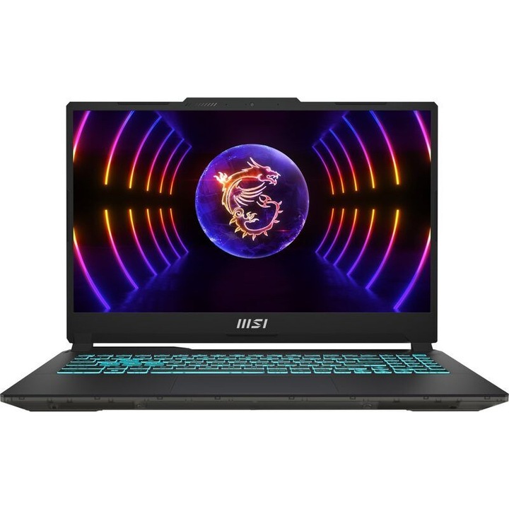 Laptop Gaming MSI Cyborg 15 A13VF processzor Intel® Core™ i5-13420H 12M gyorsítótár, akár 4,60 GHz 15,6" FHD 144Hz, 16GB, 512GB SSD, nVidia GeForce RTX 4060 @8GB, fekete