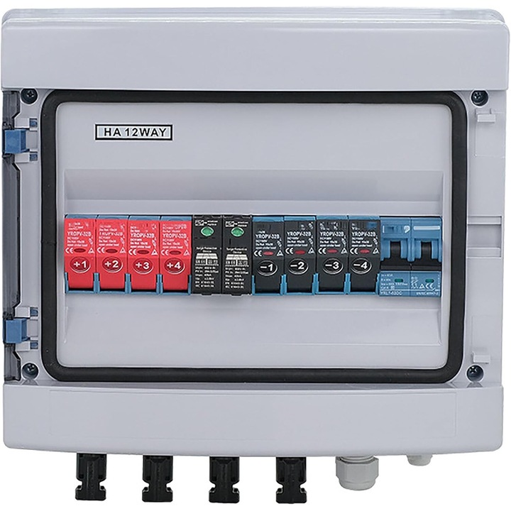 Cutie de distributie cu intrerupatoare YRO HA-12WAY, 550V, IP65