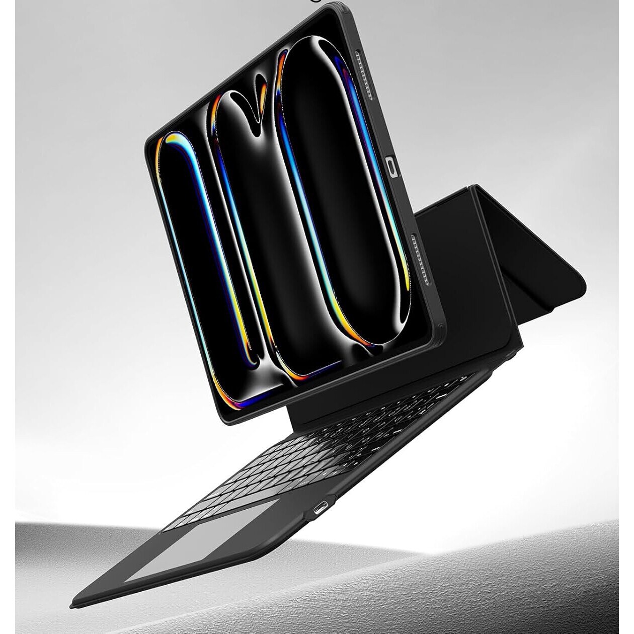 Husa pentru iPad Pro 11'' 2024, cu suport reglabil, protectie adaptiva, negru