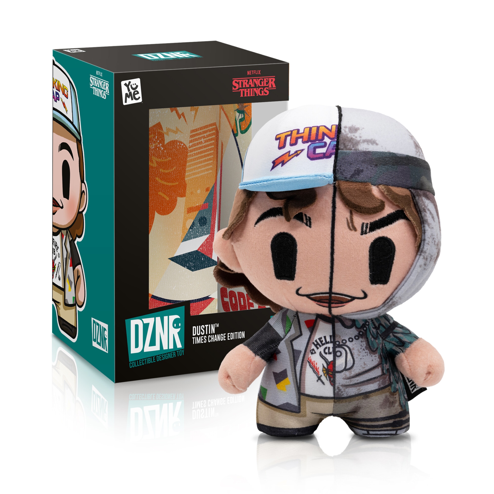 Figurina de plus Yume Toys DZNR - Stranger Things: Dustin, 18 cm