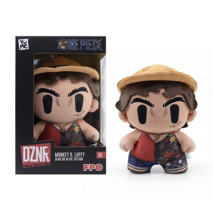 Плюшена фигурка Yume Toys DZNR - One Piece: Monkey D. Luffy, 18 cm
