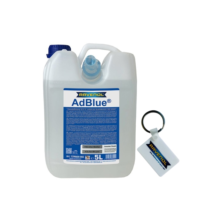 Set, AdBlue, Ravenol, 5L, Pentru EURO 4, 5, 6, Breloc
