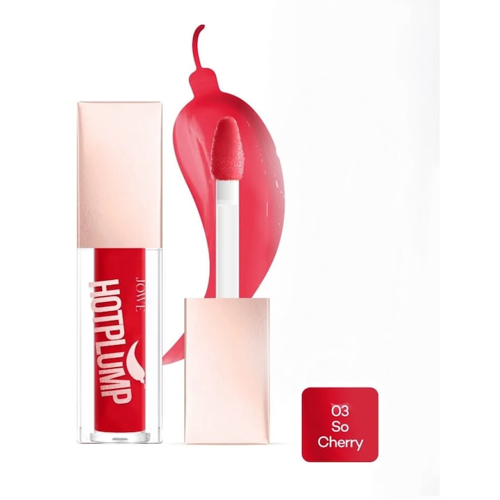 Luciu de buze cu efect de marire Jowe Hot Plump Gloss, 03 So Cherry, 5 ml
