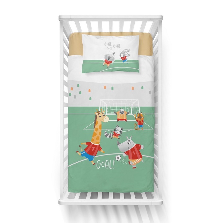 Ágynemű 1 fő részére, Bambusz/Pamut, 2 db, Párnahuzat/paplanhuzat, Cipzár, 1264933, 90 x 120 cm, Többszínű