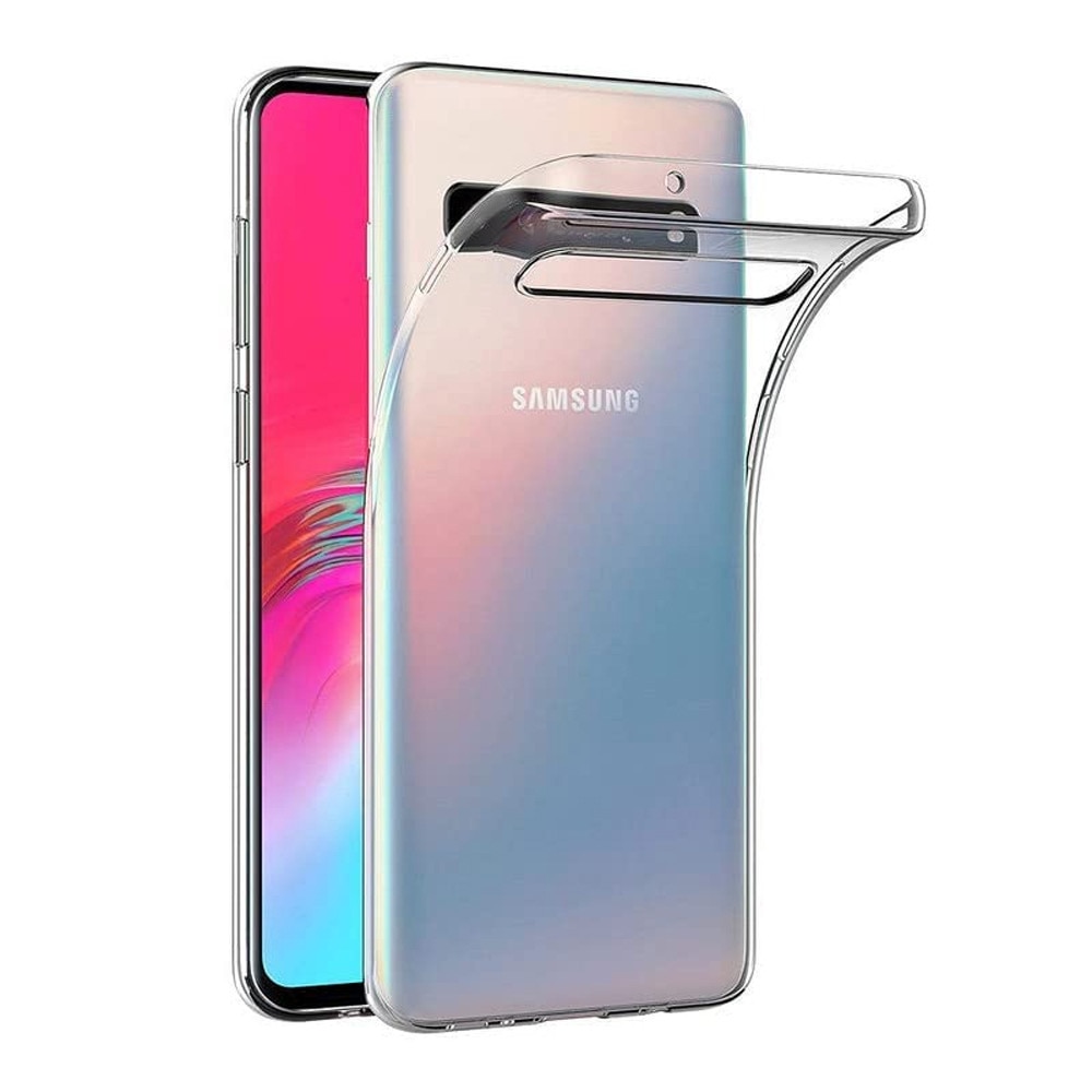 Husa Transparenta pentru Samsung Galaxy S10 5G, OPTIM SOLUTION, Lightweight Slim Silicone, Anti-shock, Protectie impotriva Uzurii, Anti-yellowing, TPU Flexibil, Evidentiaza Design Original, Transparenta