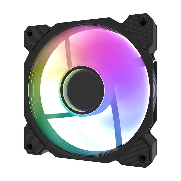 PC вентилатор, Darkflash DR08 3w1, A-RGB, 800-1600 RPM, 59.1 CFM, 120x25x120mm, черен