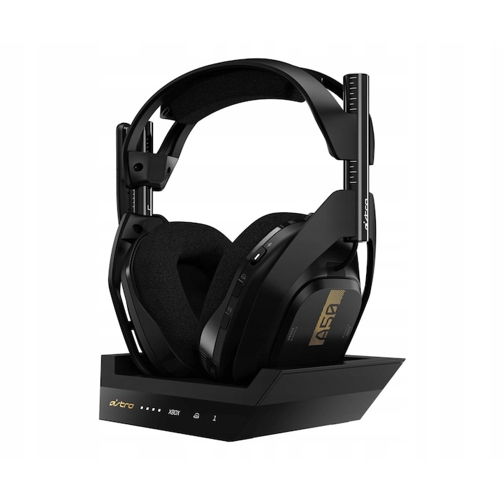 Геймърски слушалки Logitech Astro A50, безжични, черен/златист, 40 mm, за Xbox One и PC