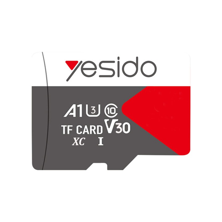 Card de memorie 128GB Yesido, viteza mare de transfer, cu adaptor inclus, Negru