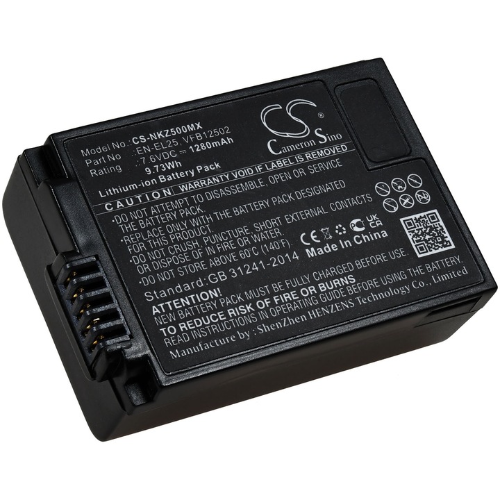 Acumulator Powery compatibil Nikon Z50, Z50 ZFC, model EN-EL25