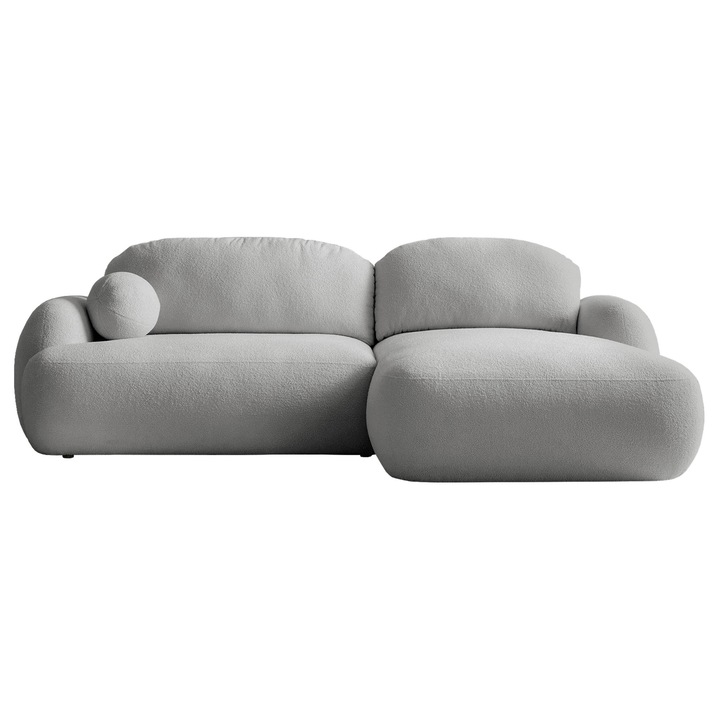 Coltar rabatabil Morezi, MIRJAN24, dreapta, gri deschis, 175x275x90 cm