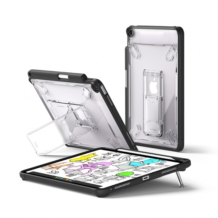 Калъф за iPad Air 13 (2024) - Ringke Fusion Sketch Stand - Smoke Black