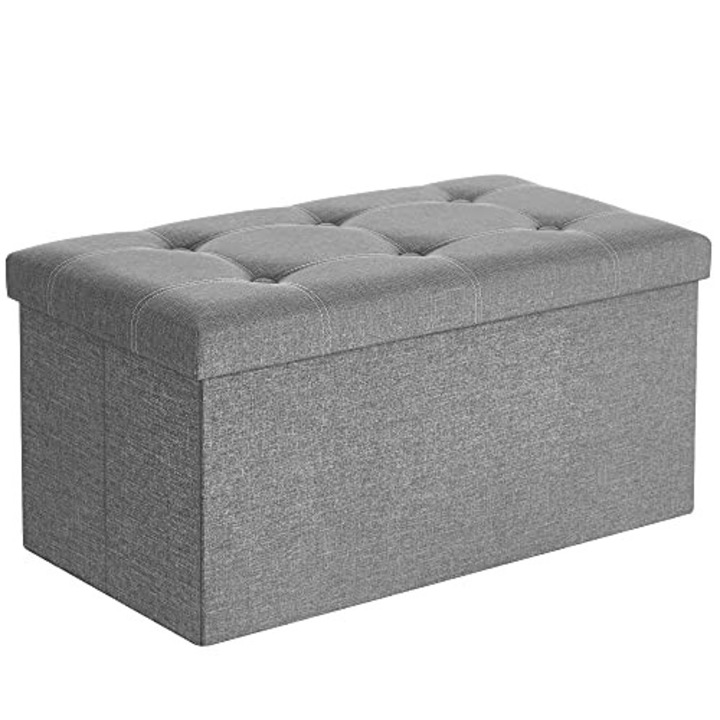Bancuta hol Amine cu depozitare, SNG033, Gri, 76x38x38 cm