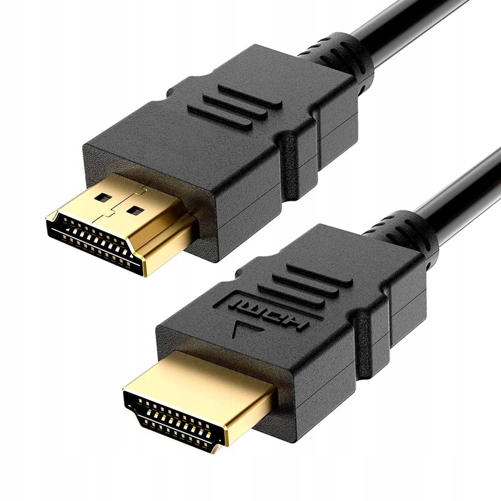 HDMI 2.0 кабел, Черен, 4k uhd, Висока скорост, 60hz, 2 м, За телевизор и компютър, Универсален, Висококачествено аудио и видео предаване