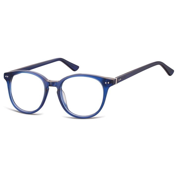 Rame ochelari corectivi unisex AC32C, granat, cu etui si stergator