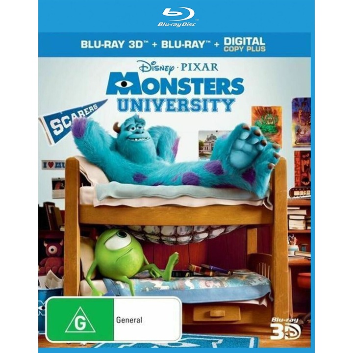 Film de animatie, Walt Disney, Monsters University, subtitrat romana si engleza, 104 minute, Blu-Ray
