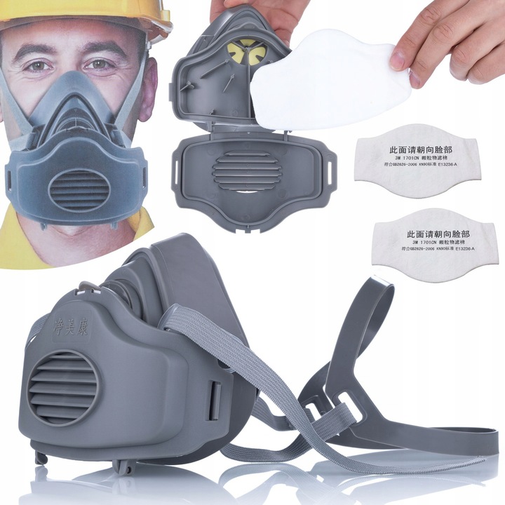 KN95 védőmaszk készlet 2 szűrővel, Rosfix, hatékony, kényelmes szűrés