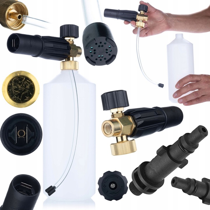 Rosfix Pianonownica S0401 1000ml G1/4F, 1.23mm + Adapter G1/4"M Nilfiskhez