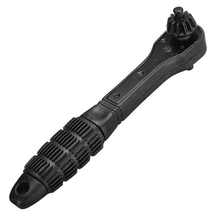 Cheie universala pentru mandrina, ZakupyTV, otel, 2 capete, 10x13mm, 15x4.5x2.5cm, negru