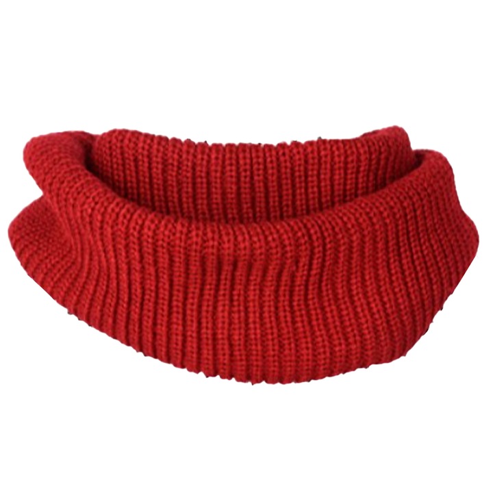 Kötött infinity sál télre, többszínű, 30x60cm