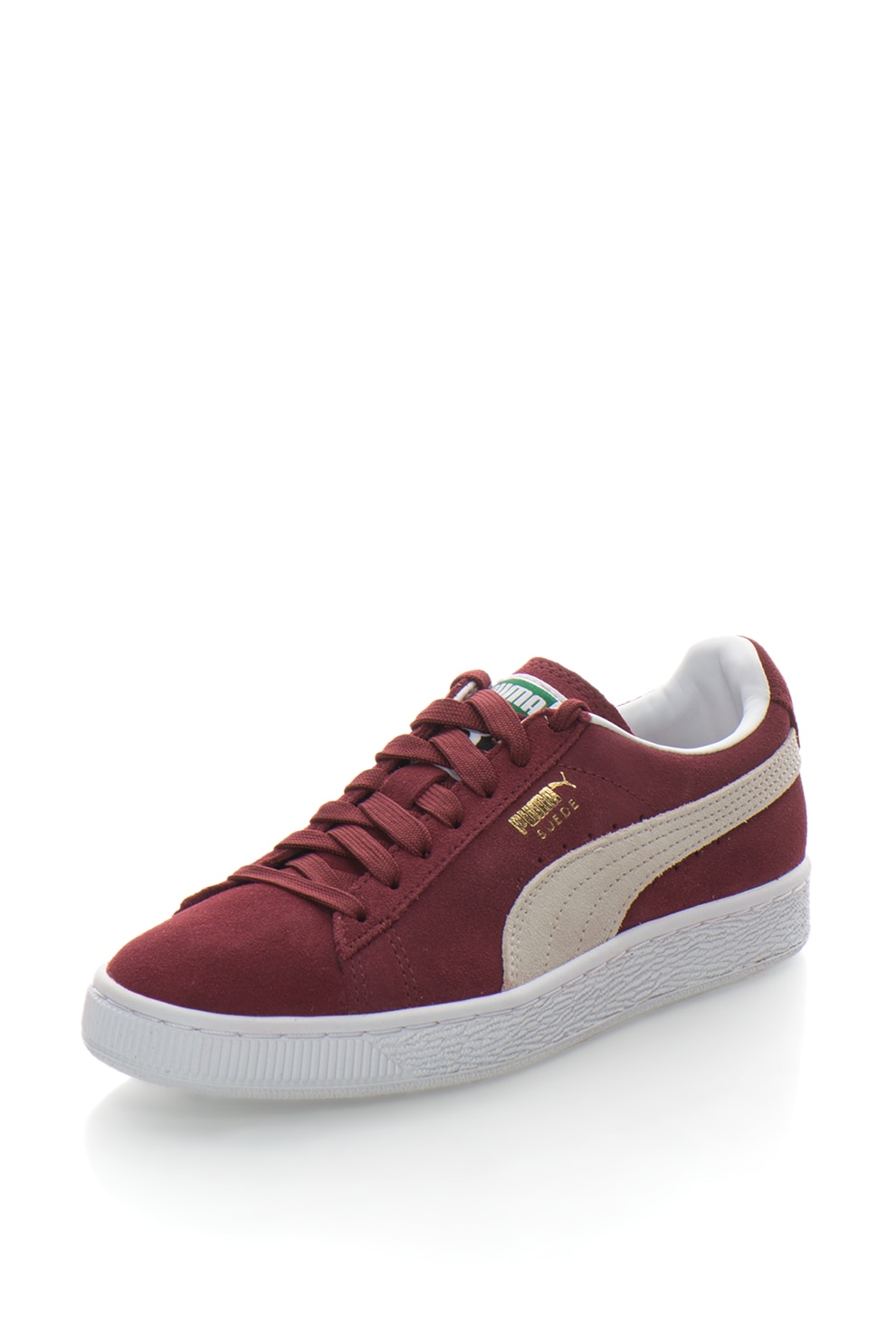 Puma Pantofi sport de piele intoarsa Classic 352634 75 Rosu Bordeaux 11 eMAG.ro