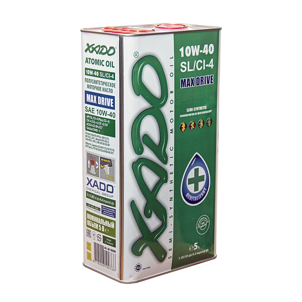 Ulei Motor Semi-sintetic Xado 10W-40 SL-CI-4 MAX DRIVE 5L