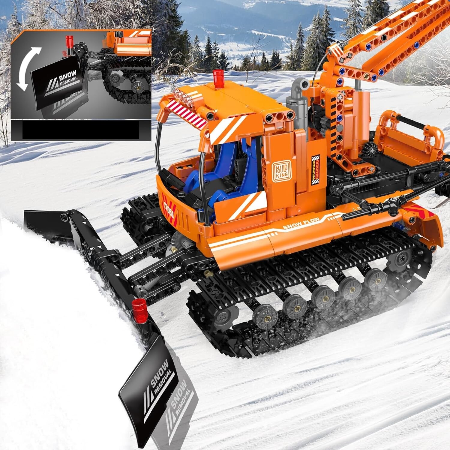 Set de Constructie Freza De Zapada Telecomandata Rc, Mould King
