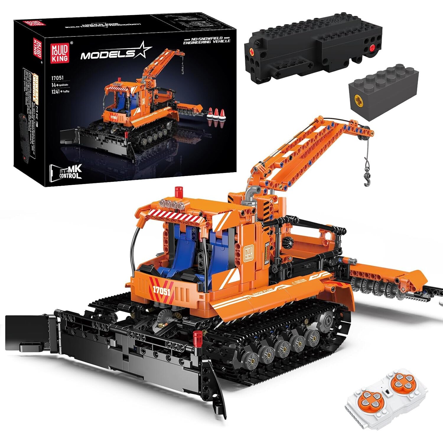 kingページ Set de Constructie Freza De Zapada Telecomandata Rc, Mould King