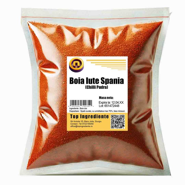 Chilli Pulbere, Boia Iute Spania, 250g