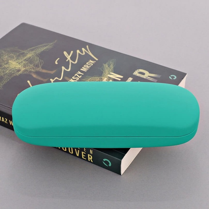 Etui pentru ochelari Stylion, turcoaz, 16.3x3.9x6.3cm
